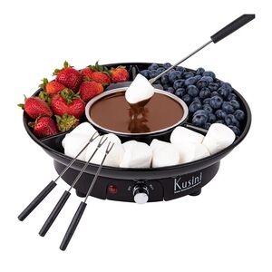 NEW Kusini Electric Fondue Pot Set - Chocolate Fondue Kit